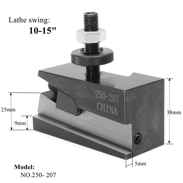 

250-207 Quick Change Tool Post and Tool Holder Turning and Facing Holder Lathe Tool Holder