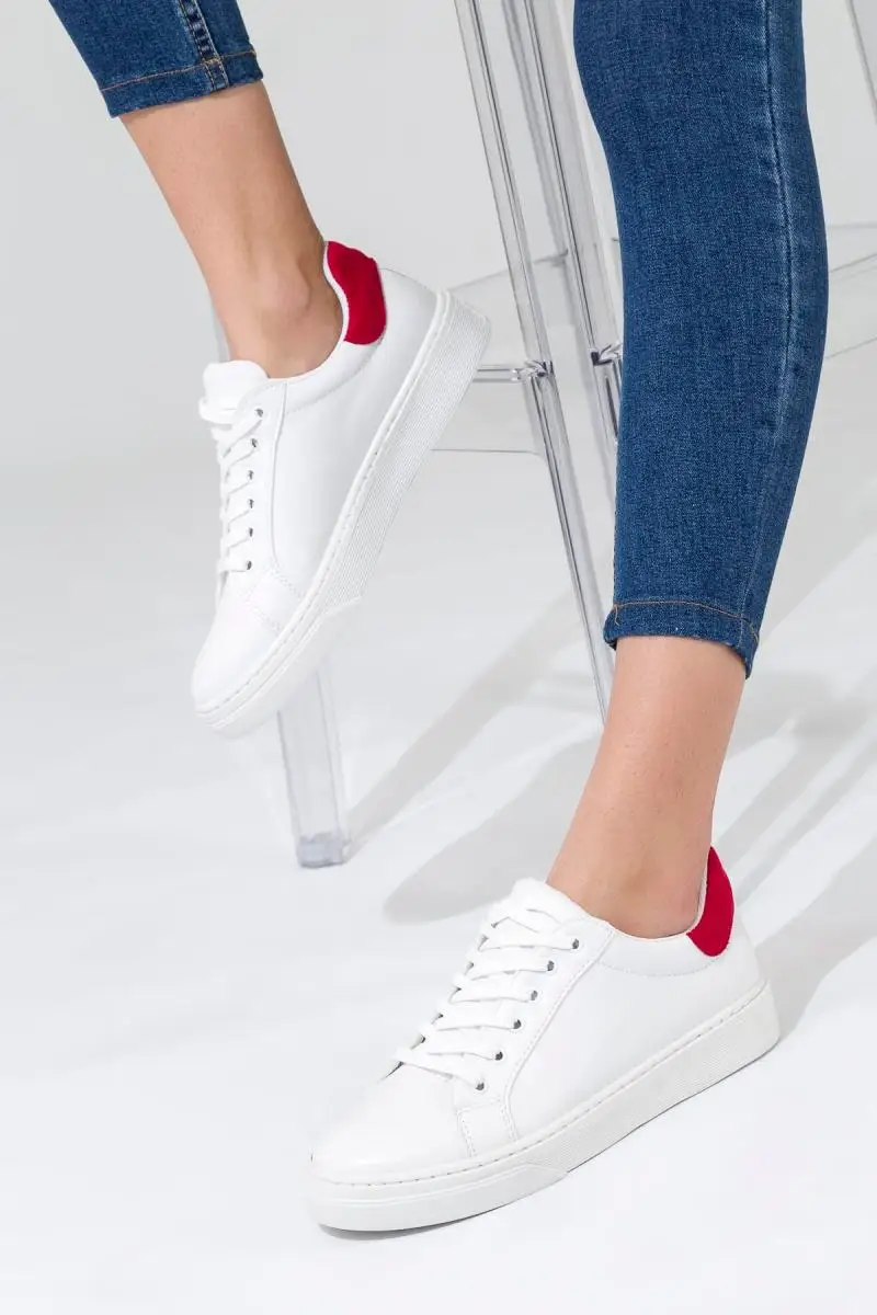 

SOHO White Red Women 'S Sneaker 12466