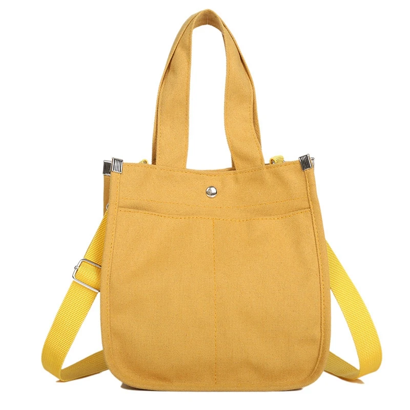 

Women Student Canvas Shoulder Bags Environmental Shopping Bag Large Capacity Tote Package Casual Handbag For Women Purse