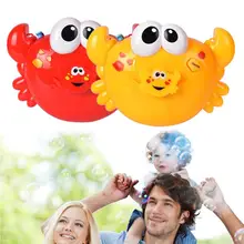 Крабы мыльных пузырей Детские игрушки ванны устройство для мыльных пузырей ванна для купания машина для мыльных пузырей игрушки для детей с музыкой водяной бане Игрушка