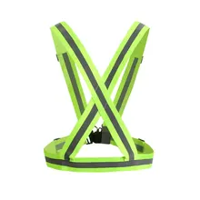 Светоотражающий жилет Регулируемый дышащий Бег Велоспорт прогулки езда на велосипеде Предупреждение безопасности Полиэстер Унисекс светоотражающий жилет санитария