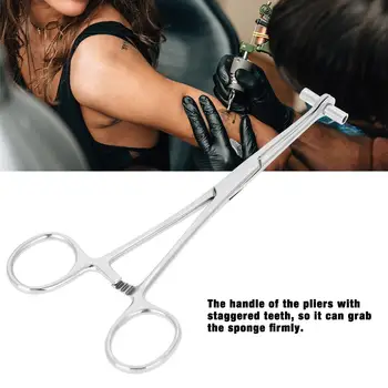 

Body Piercing Pliers Tool Ear Lip Navel Nose Tongue Septum Sponge Forceps Clamp For Lip Nipple Nose Studs Rings