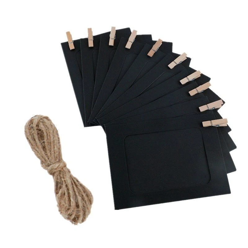 

10 Pcs 3inch Photo Frame For Card Making Wedding Tables Decoration Home White Card Making Creative Activities Black/white/brown