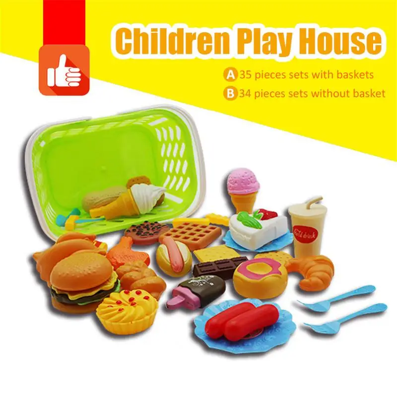 toy kitchen food set