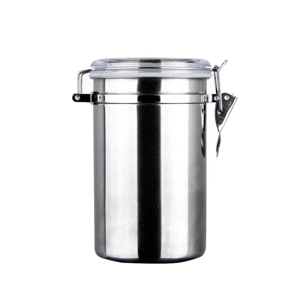 

Stainless Steel Portable Case Can Coffee Canister Tank Coffee Airtight Storage Box