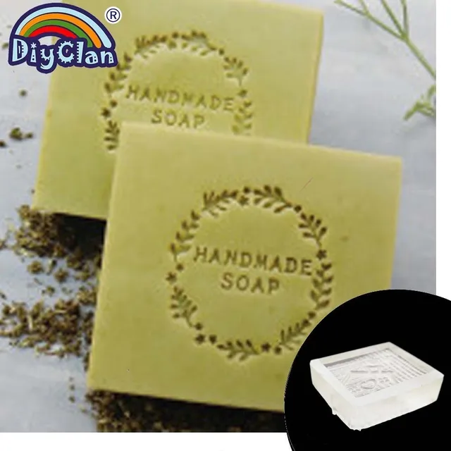 Olive Branch Soap Stamp For Handmade Soap Making Transparent Resin Leaf Pattern Natural Soap Seal With Handle Chapters Tools 2