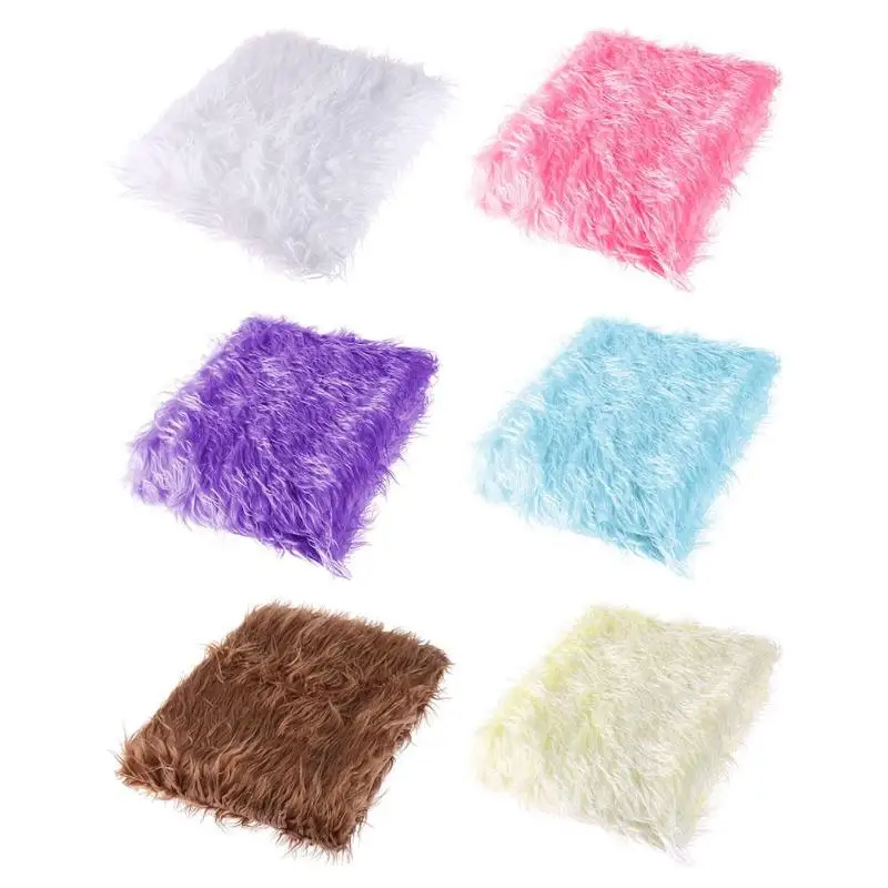 

95 X 76cm Newborn Baby Infant Photo Blankets Faux Fur Rug Photography Props
