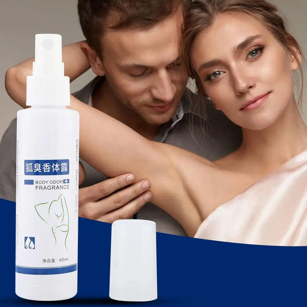 

60ml Women Men Body Odor Removal Spray Sweat Antiperspirants Armpit Underarm Odor Deodorant Spray Body Fragrance Fresh Spray