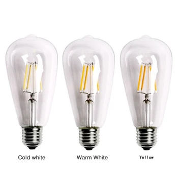 

2W/4W/6W/8W E27 ST64 Light Bulb LED Edison Lamp Vintage Filament Bulb New Retro Fashion Light Bulb For Home Decor