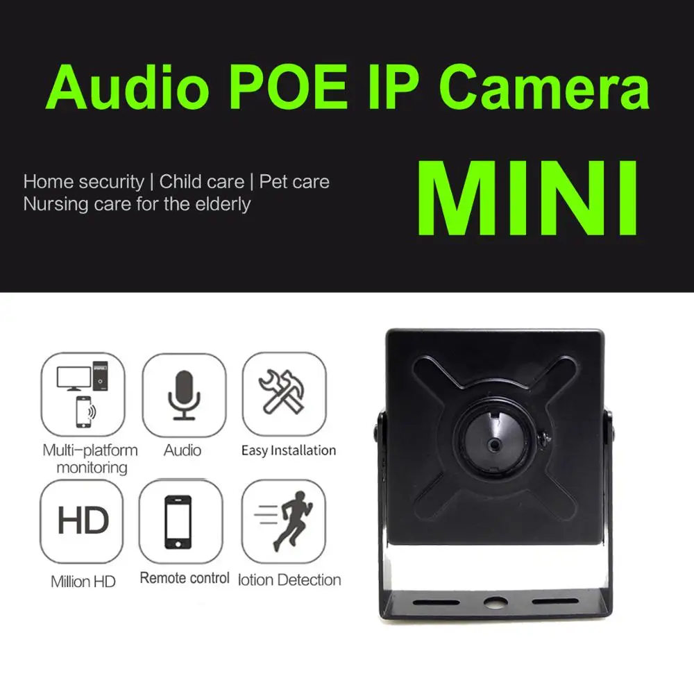  Audio Mini Ip Camera 720P 960P 1080P Hd POE Cctv Security Video Surveillance 2MP Indoor Home Survei - 33014456236