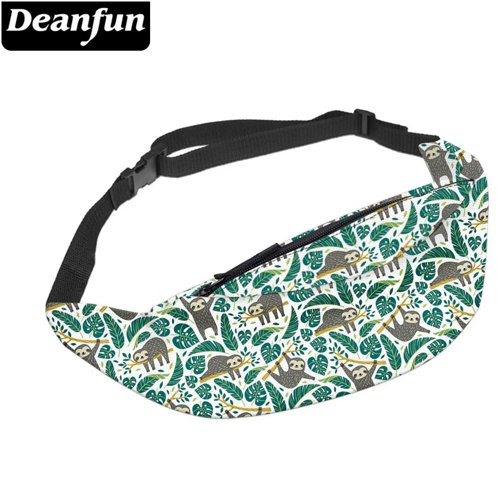 

Deanfun Waterproof Sloth Mens Fanny Pack Turtle Leaf Waist Pack Phone Holder Money Bag Belt Adjustable Dropshipping YB-44