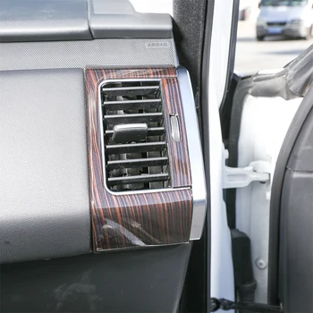 

4Pcs Red Ash Wood ABS Plastic Side Air Conditioning Vent Trim For Landrover Range Rover Sport RR Sport 2014-2018 Car Accessories