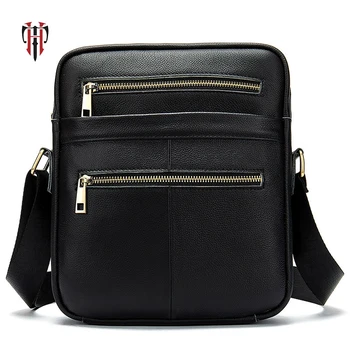 

TIANHOO men menssenger bags luxury first cow layer skin Shoulder & Crossbody Bags 2019 new style packet for man