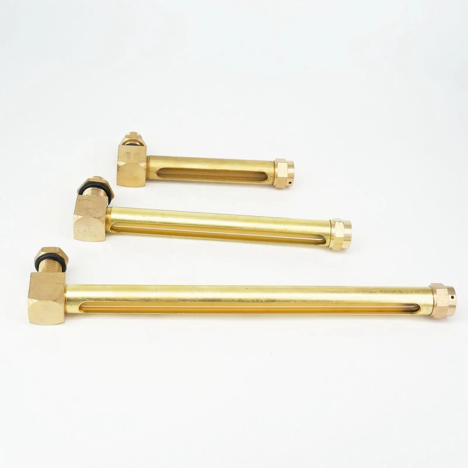 1/4 &quot3/8&quot 1/2 &quotBSP M12 M14 M16 Стекло Длина 100/125/150/200 мм латунь масло индикатор уровня