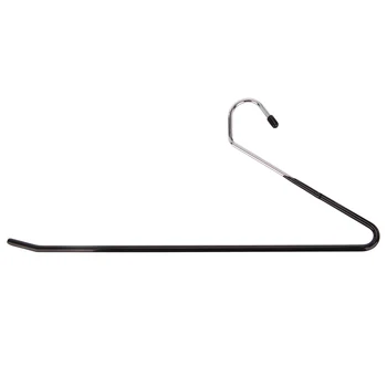 

Promotion! Set Of 12 Trouser Hangers Open Ended Pants Easy Slide Wardrobe Organisers Metal