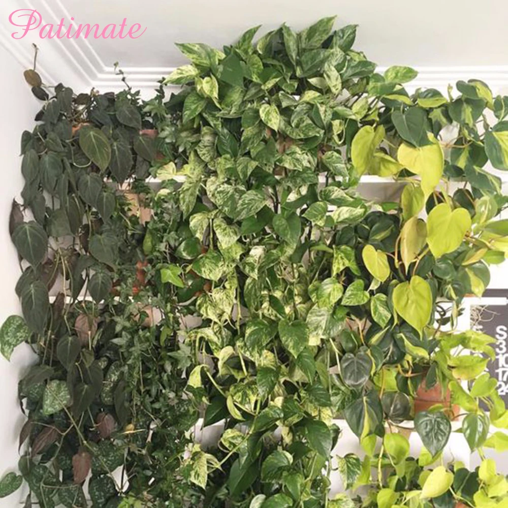 

PATIMATE DIY Artificial Ivy Leaf Green Leaf Garland of Wedding Decoration Birthday Party Decs Fake Vine Flower Artificial Plant