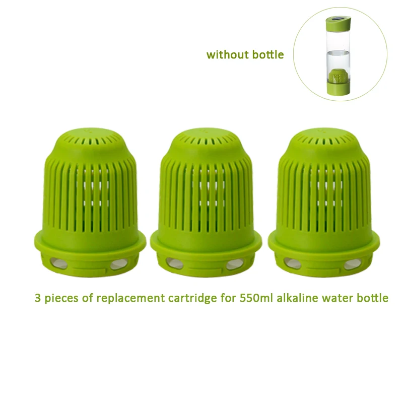 

3 pieces of Replacement Filter Cartridge for 550ml Alkaline Water Bottle Ionizer