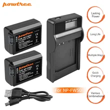 Powtree For Sony 2000mAh NP-FW50 NP FW50 NPFW50 Camera Battery+LCD Charger For Alpha a3000 a5000 a6000 a6300 a6500 NEX-3 L20 цена Powtree For Sony 2000mAh NP-FW50 NP FW50 NPFW50 Camera Battery+LCD Charger For Alpha a3000 a5000 a6000 a6300 a6500 NEX-3 L20 цены онлайн