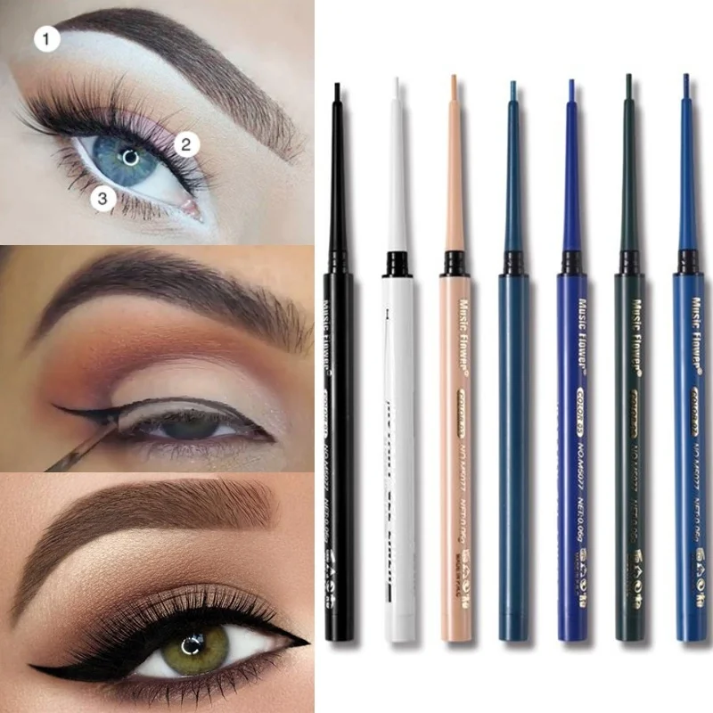 1 шт. профессиональный женский макияж жидкая подводка для глаз карандаш Быстросохнущий Водонепроницаемый Подводка для глаз Красота карандаш