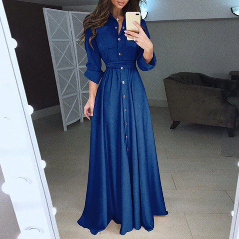 

Women Dresses Slim Evening Formal Pleated Party Prom Long Maxi Dress