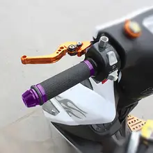 1 пара мотоцикла алюминиевый резиновый гелевый 22 мм с ЧПУ рукоятка рукоятки мотор руль мотоцикла, аксессуары