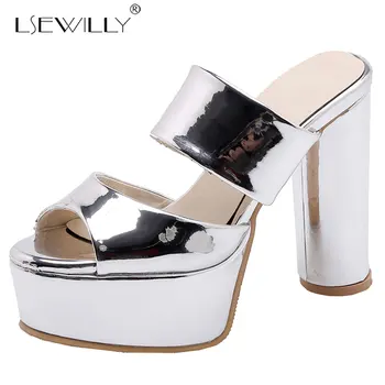 

Lsewilly 2019 new fashion high heels platform sandals women shoes open toe sexy dress prom shoes ladies summer sandals E910