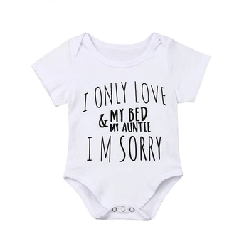 

Summer Newborn Clothes Baby Girl Boy Clothing Letter Print Jumpsuit One Piece Bodysuit Cotton Sunsuit Outfits Toddler Clothes