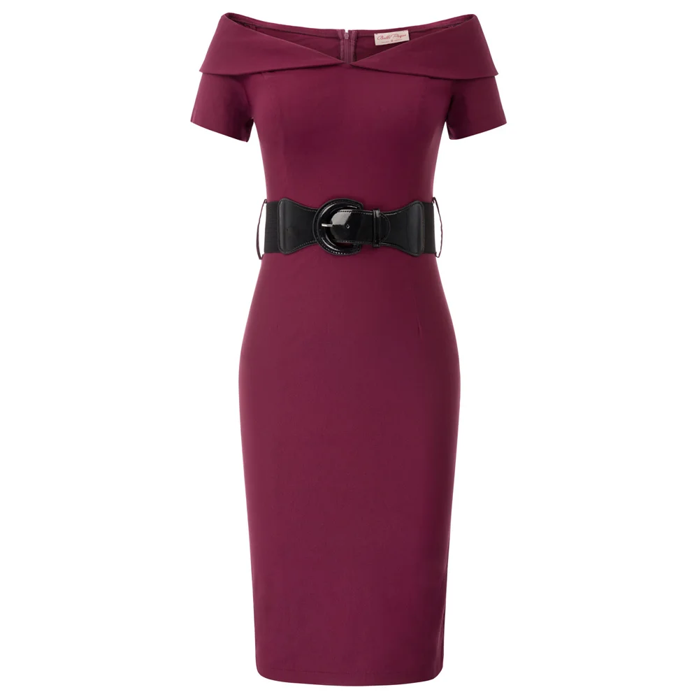 Сексуальное женское вечернее платье с открытыми плечами Bodycon Midi Cocktail Pencil dress