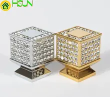 Rhinestone Dresser Knobs Door Pull Drawer Knobs Pulls Handles Clear Silver Gold / Glass Crystal Knob Kitchen Cabinet Pull Handle 3 75 5 6 3 crystal black drawer pull handle knob kitchen cabinet door handles knobs glass rhinestone dresser pulls decor