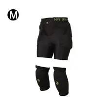 Зимний Лыжный пеленки Хоккей Брюки наколенники Безопасности Костюм спортивный лыжный инвентарь для мужчин и женщин пеленки+ наколенники