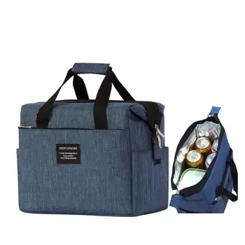 

10L Portable Insulated Thermal Lunch Box Cooler Carry Tote Picnic Storage Bag Leisure Handbag shoulder Picnic Pouch Lunch bag