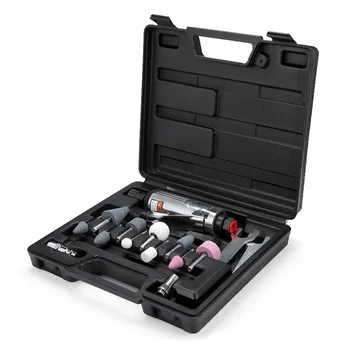 

Mini 1/4 Air Compressor Die Grinder Grinding Polish Stone Kit Metal Woodworking Durable Home DIY Grinder Power Tool