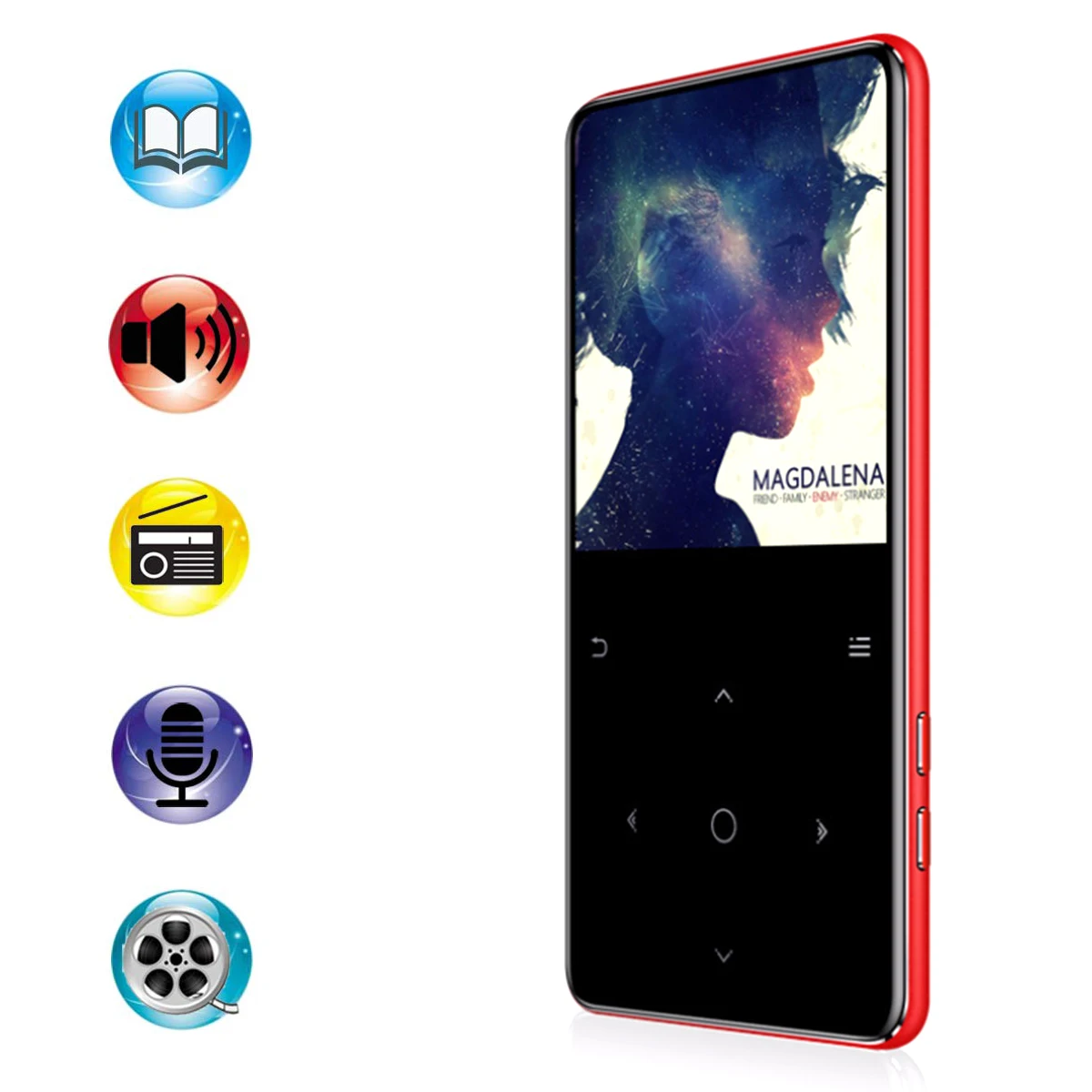 

brand 8GB Bluetooth MP3 Player USB Music Media Players FM Voice Recorder E-book Alarm Clock with Headphone Support TF Card