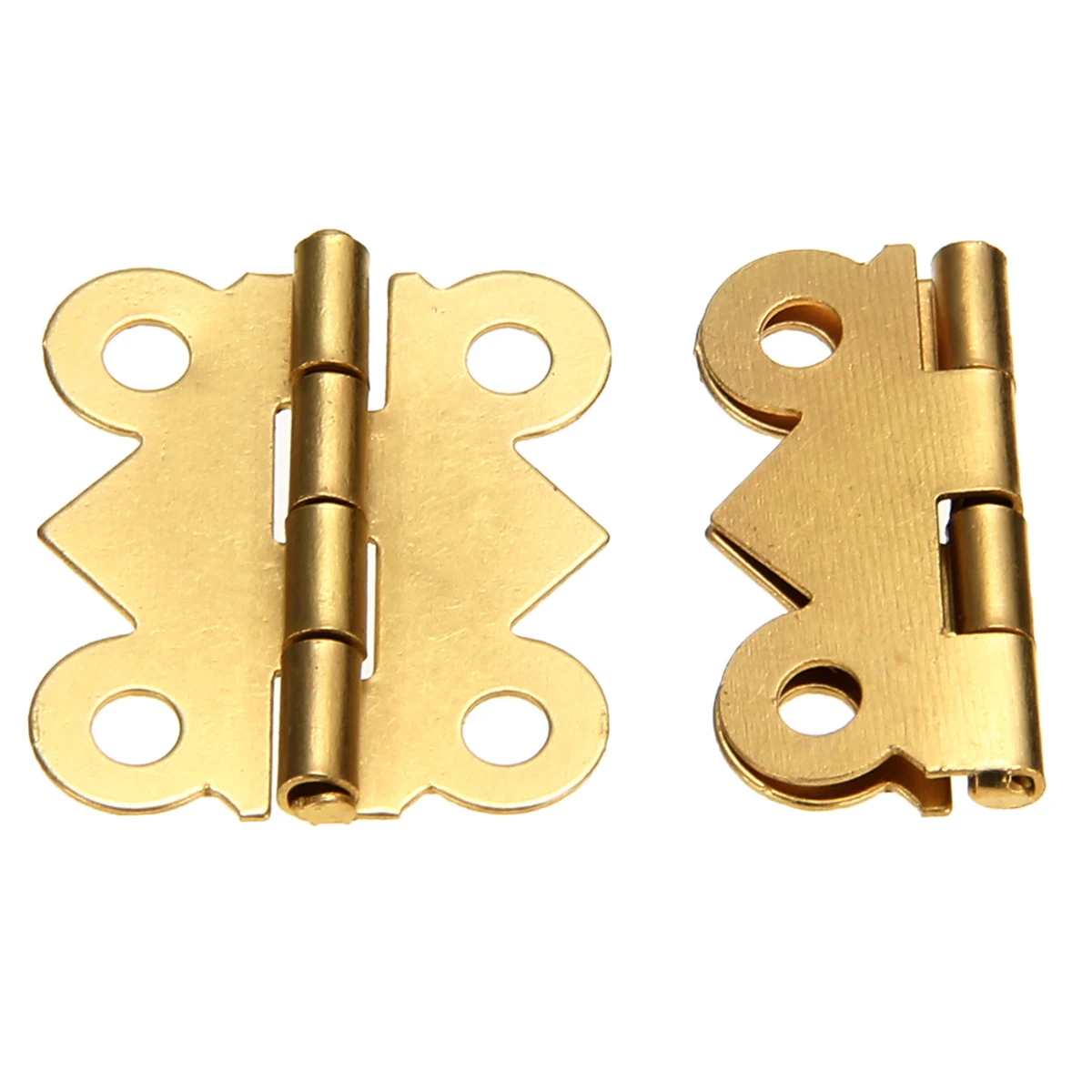 10 piezas de oro Mini mariposa bisagras de Puerta del cajón del Gabinete de la joyería caja de bisagra de muebles s DIY herramientas de Hardware Mayitr