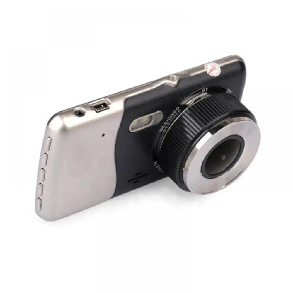 Автомобильный dvr 4 дюймов ips экран авто камера двойной объектив FHD 1080P Dash Cam видео
