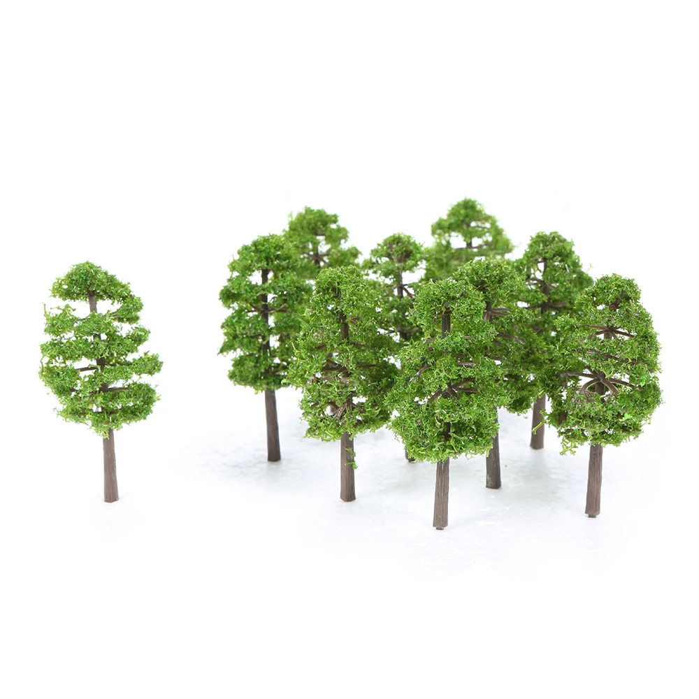 

60pcs Ho Scale Plastic Miniature Model Trees For Building Trains Railroad Layout Scenery Landscape Accessories toys for Children