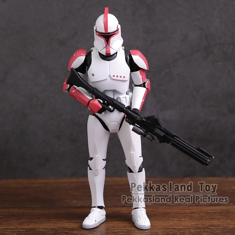 SHF Clone Trooper PHASE II / PHASE I Captain PVC Action Figure Collectible Model Toy