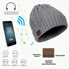 Мода V4.2 беспроводной смарт гарнитура шапка вязаная шапка Зимний Открытый Бег горный туризм спорт громкой связи стерео музыка шляпа