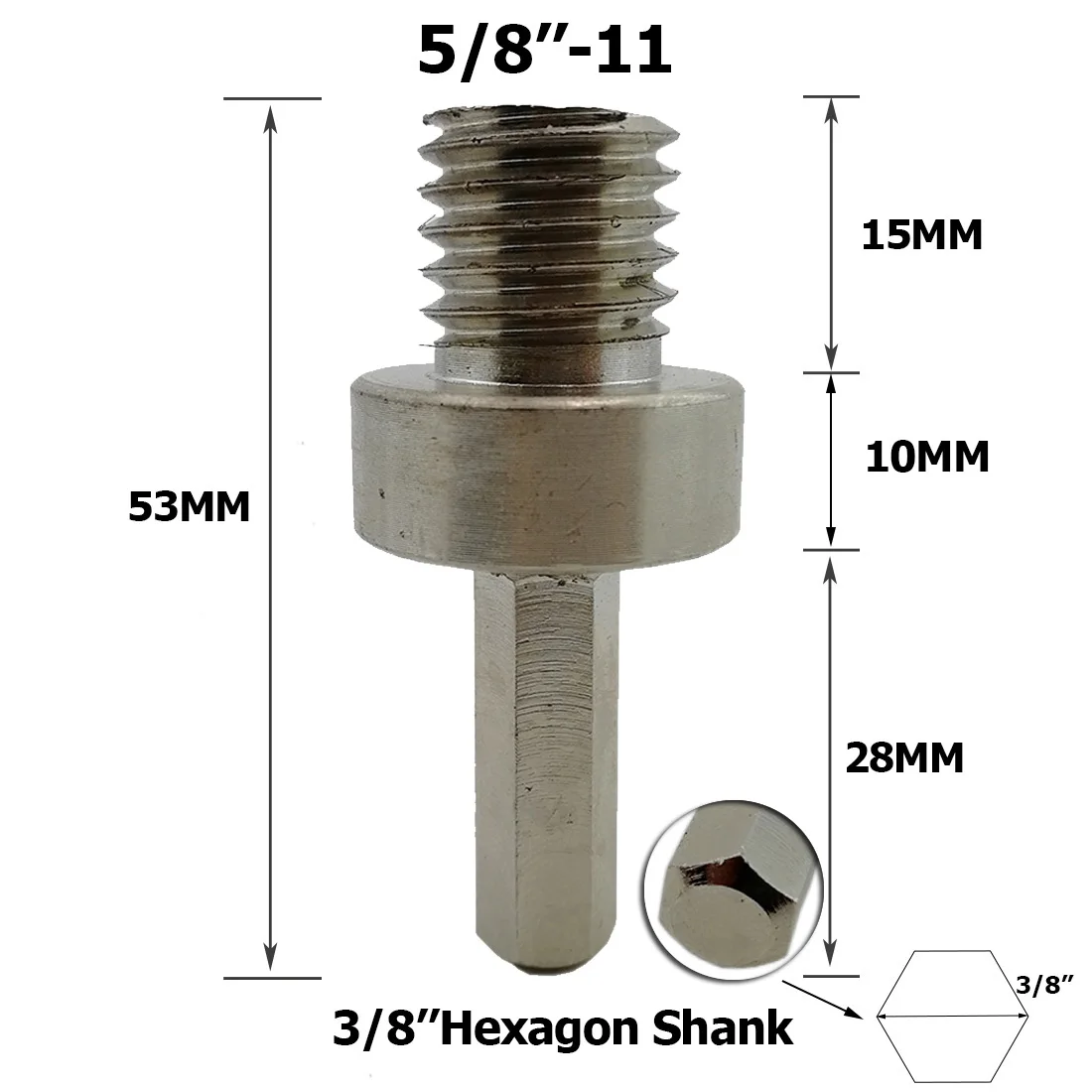DT-DIATOOL 8pcs/kit Vacuum Brazed 5/8-11 thread Diamond Drill Core Bits Finger bits Sets plus Adapter for Porcelain Tile Granite