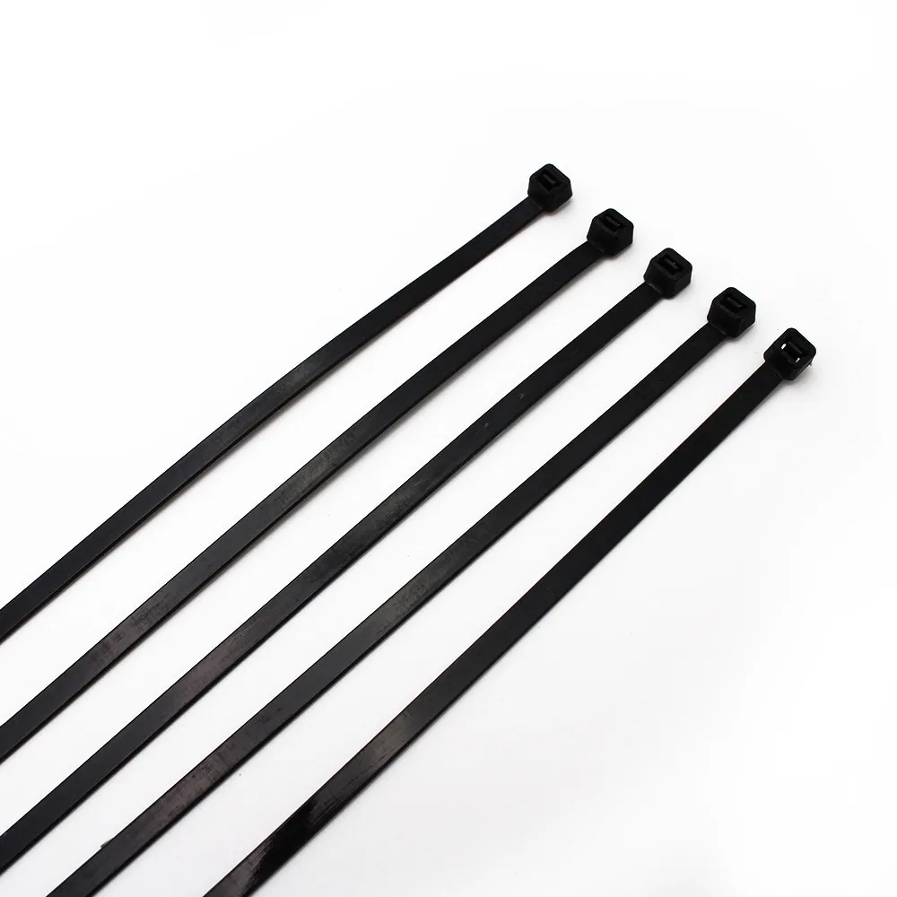 

White Black Milk Cable Wire Zip Ties Self Locking Nylon Cable Tie 100pcs/bag (Width:5-7.6mm*Length:200-380mm) from makerele