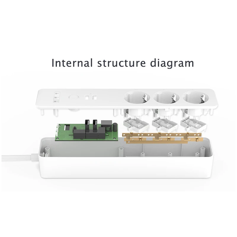 LEORT Wi-Fi умная силовая полоса EU мульти штепсельная розетка 3 розетка переменного тока 4 USB голосовой пульт дистанционного управления домашний комплект работа с Google домашние розетки