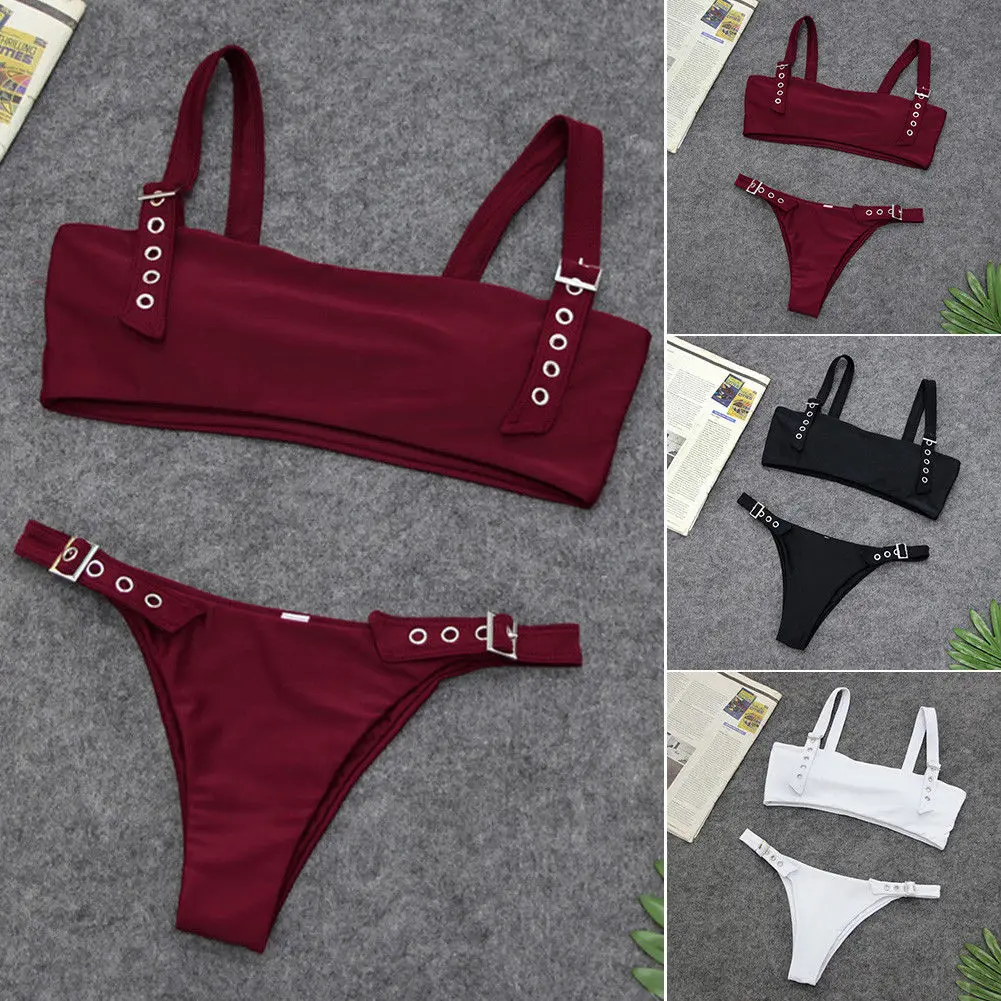 

Womens Sexy Bikini set Push Up Padded Bandage Swimwear Swimsuit Bathing Suit