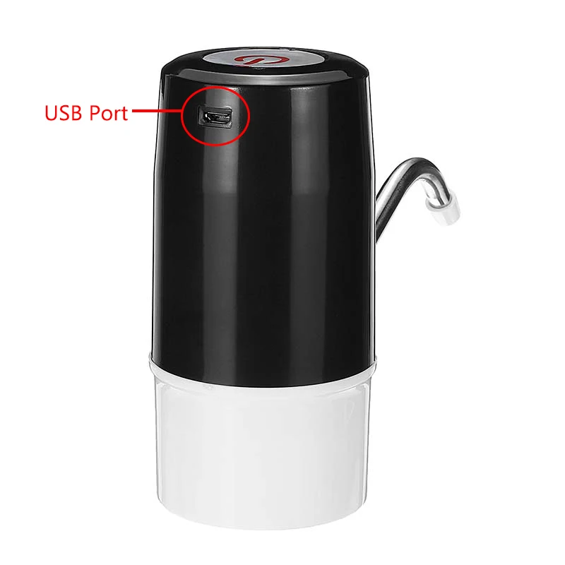 Home Electric Water Pump USB Rechargeable Stainless Steel Hard Pipe Water Dispenser Food Grade Silicone Drinking Water Bottle Home Electric Water Pump USB Rechargeable Stainless Steel Hard Pipe Water Dispenser Food Grade Silicone Drinking Water Bottle