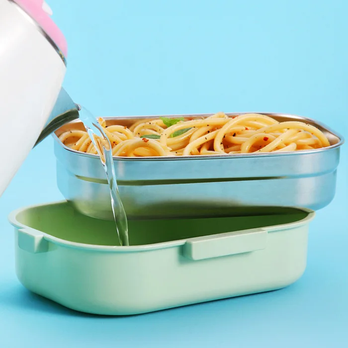 Ланч бокс из нержавеющей стали в японском стиле герметичный Портативный