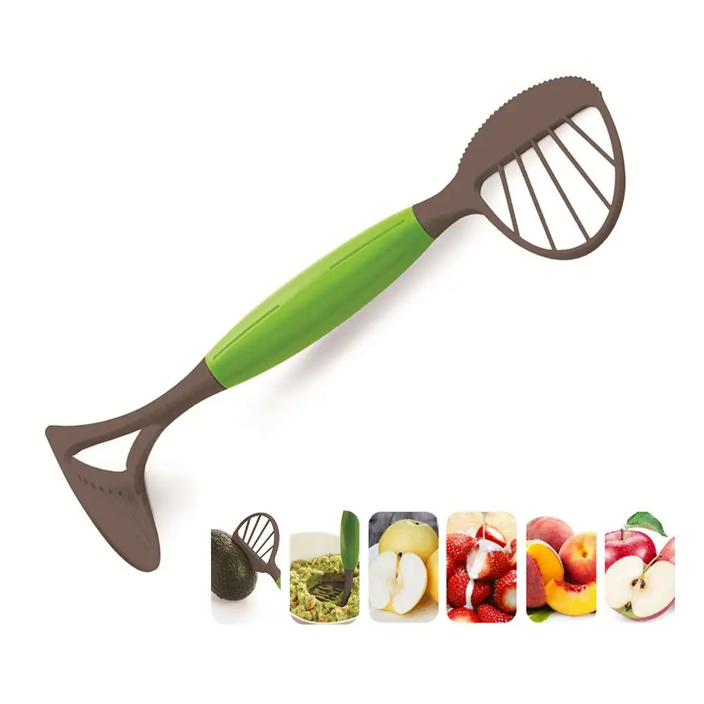 

3-in-1 Avocado Fruit Splitter Masher Tools Multi-functional Fruit Seeder Core Splitter Cutting Supplies No Groove Easy To Clean