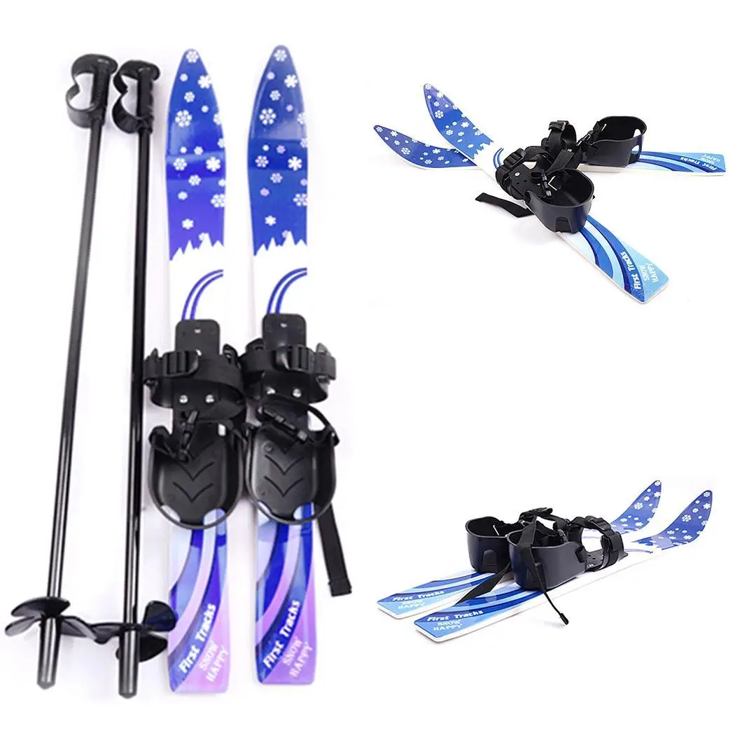 

760g 1pc China Hot Sale Ski Snowboard With Ski Poles Bindings Boots For Junior Children Kids Beginner for 5~10 years old