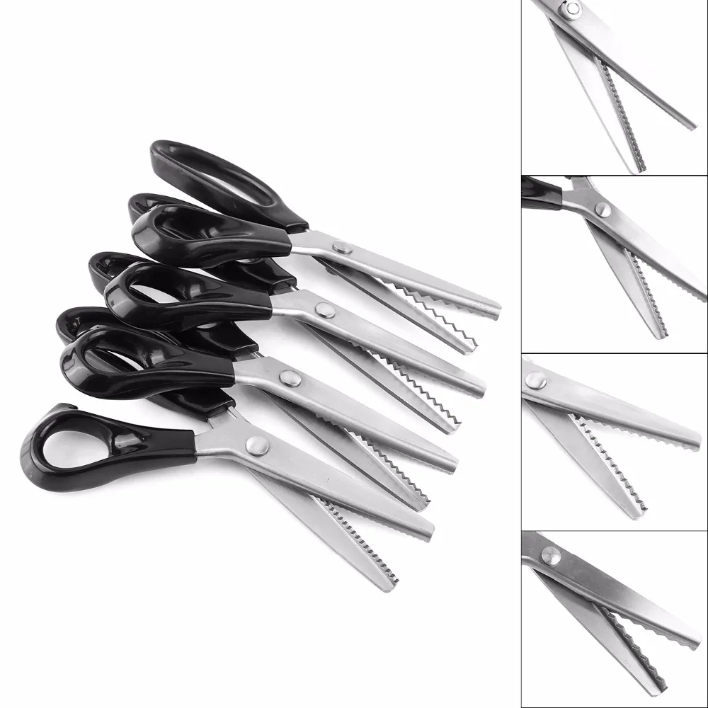 

Professional Dressmaking Pinking Shears 3-7 mm Zig Zag Sewing Cut Dressmaking Tailor Shear for Leather Handicraft Fabric Textile