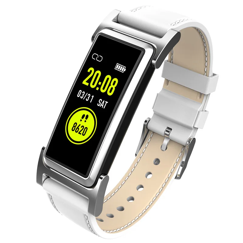 

KingWear KR03 Smart Bracelet 0.96'' NRF51822QFAA 64KB RAM 512KB ROM Heart Rate Monitor Sedentary Reminder IP68 140mAh Built-In