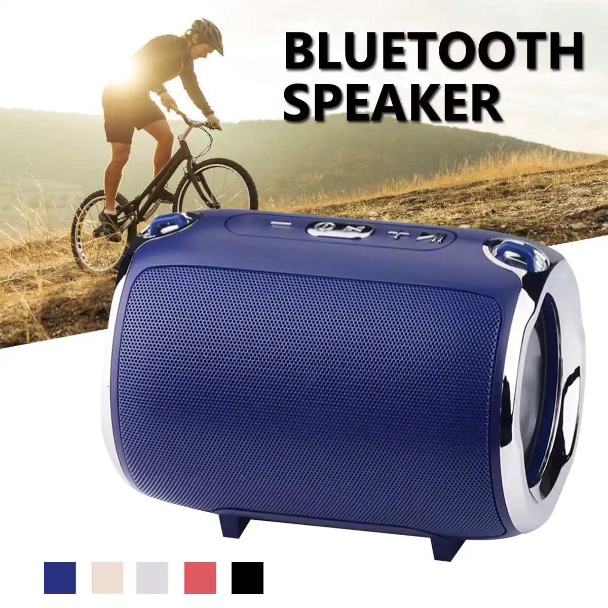 

Portable Wireless bluetooth Speaker Stereo Loudspeaker Subwoofer Handfree Call Outdoor Music Player Loudspeaker AUX/TF/USB
