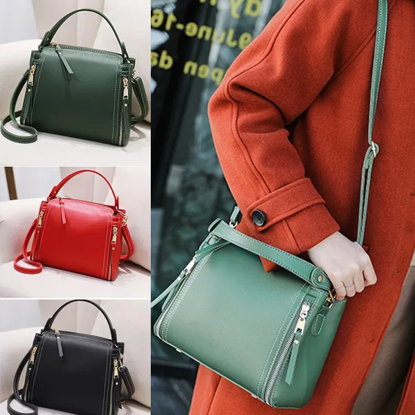 1 Pcs Women Shoulder Crossbody Bag Zipper PU Fashion for Mobile Phone Travel Shopping FA$3